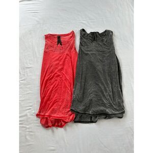 Women's Seven7 Long Sleeve Sequined Tee Shirt Lot, Size XL Black/Red, Western